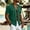 Green, variant on Bbyeadc Mens Linen Shirt Button Down Short Sleeve V Neck Summer Beach Hawaiian Vacation Shirt,White(XXL)