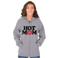 thumbnail image 4 of Hot Mom Funny Best Cool Mothers Day Zip Hoodie Sweatshirt Women Brisco Brands S, 4 of 6