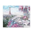 thumbnail image 4 of Paris Pink Eiffel Tower France Canvas Artwork Breathtaking French City for Home Decor Ready to Hang, 4 of 18