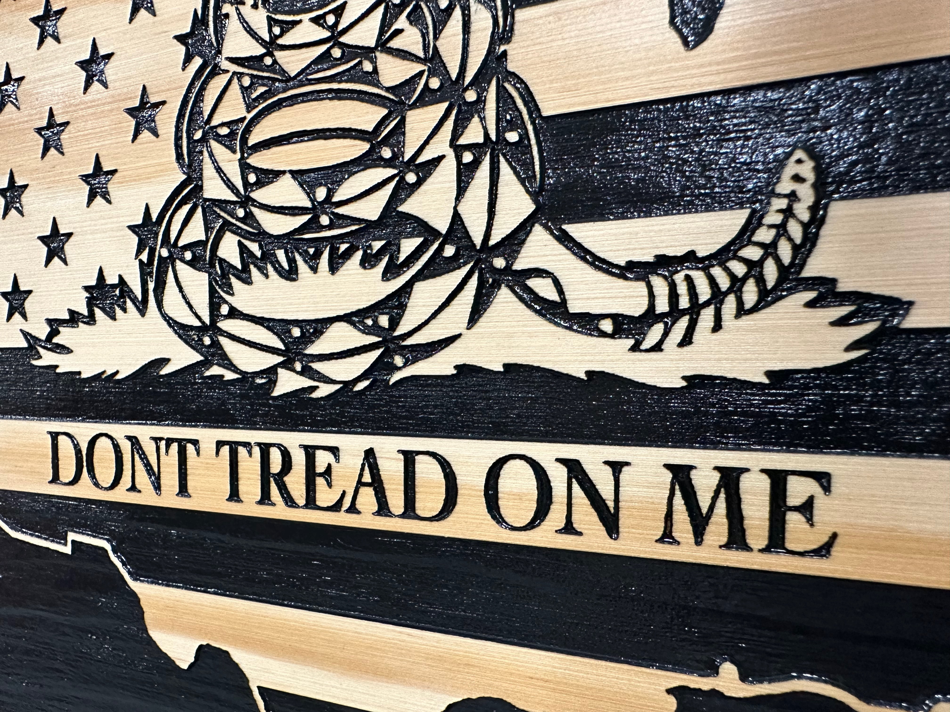 DONT TREAD ON ME Hidden Storage Cabinet (Union) by Bellewood Designs