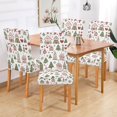 thumbnail image 2 of Yayeee 4 Pack Dining Chair Covers Stretch Parson Chairs Slipcovers Seat Protector, Green Nordic Christmas, 2 of 6