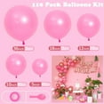 thumbnail image 3 of Ponamfo Latex Almost Pink Arch Kit 36 in Decorations Balloons, 100 Piece, 3 of 6