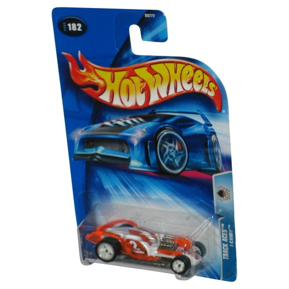 Hot Wheels Track Aces (2004) Orange & White I Candy Die-Cast Toy Car #182
