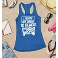 thumbnail image 3 of S4E Women's I Paused My Game to Be Here Racerback Slim Fit Small Royal Blue, 3 of 4