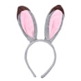 thumbnail image 1 of KAKOWELY Diadema con orejas de conejo de peluche, adorable accesorio para disfrazarse de fiesta, pelo de dibujos animados, 1 of 4