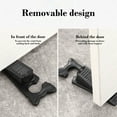 thumbnail image 4 of Jpxdew Heavy-Duty Adjustable Door Stopper - Rubber Floor Wedge with Non-Slip Silicone Base, Cat Ear Design Door Stop for Interior/Exterior Doors,Universal Anti-Slam Door Protector (Black, 5.51in), 4 of 7