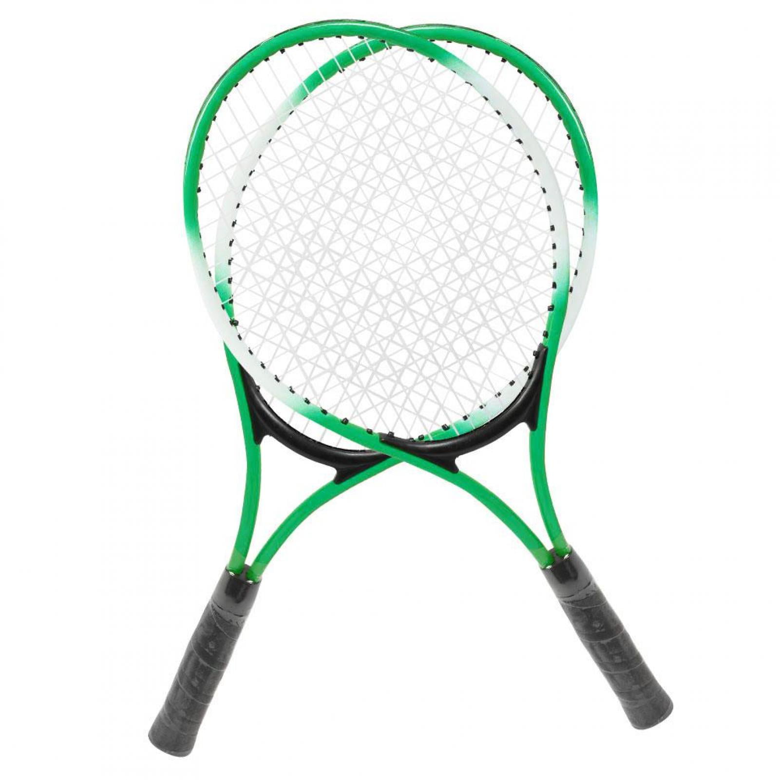 Iron Alloy Children Tennis Racket Beginner Practice Racquet with Ball and Carry Bag for Green 