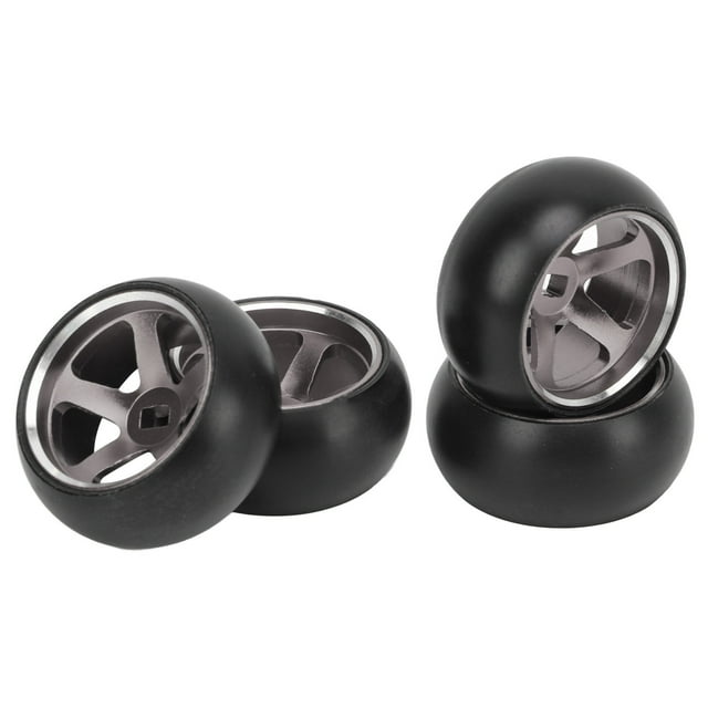 RC Car Tires And Rims, High Wear Resistance 1/28 Scale RC Car Tires And Rims Strong Cushioning Stable Driving For K969 Red,Blue,Gold,