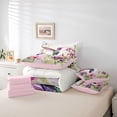 thumbnail image 6 of Erosebridal Vintage Hummingbird 7pcs Queen Bedding,Lovely Flower Bedding Comforter Set Queen,White Purple,Pink Reversible, 6 of 7