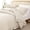 Beige, variant on Blush Pink Comforter Set King – Soft Microfiber, Lightweight All Season Bedding, Ruffle Shabby Chic Cozy Bed Set with 2 Pillow Shams, Machine Washable
