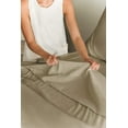 thumbnail image 3 of CGK Linens 3-Piece Extra Deep Pocket Sheet Set - Twin Size Breathable & Cooling Bed Sheets Fits 18"-24" Mattresses, Beige, 3 of 7