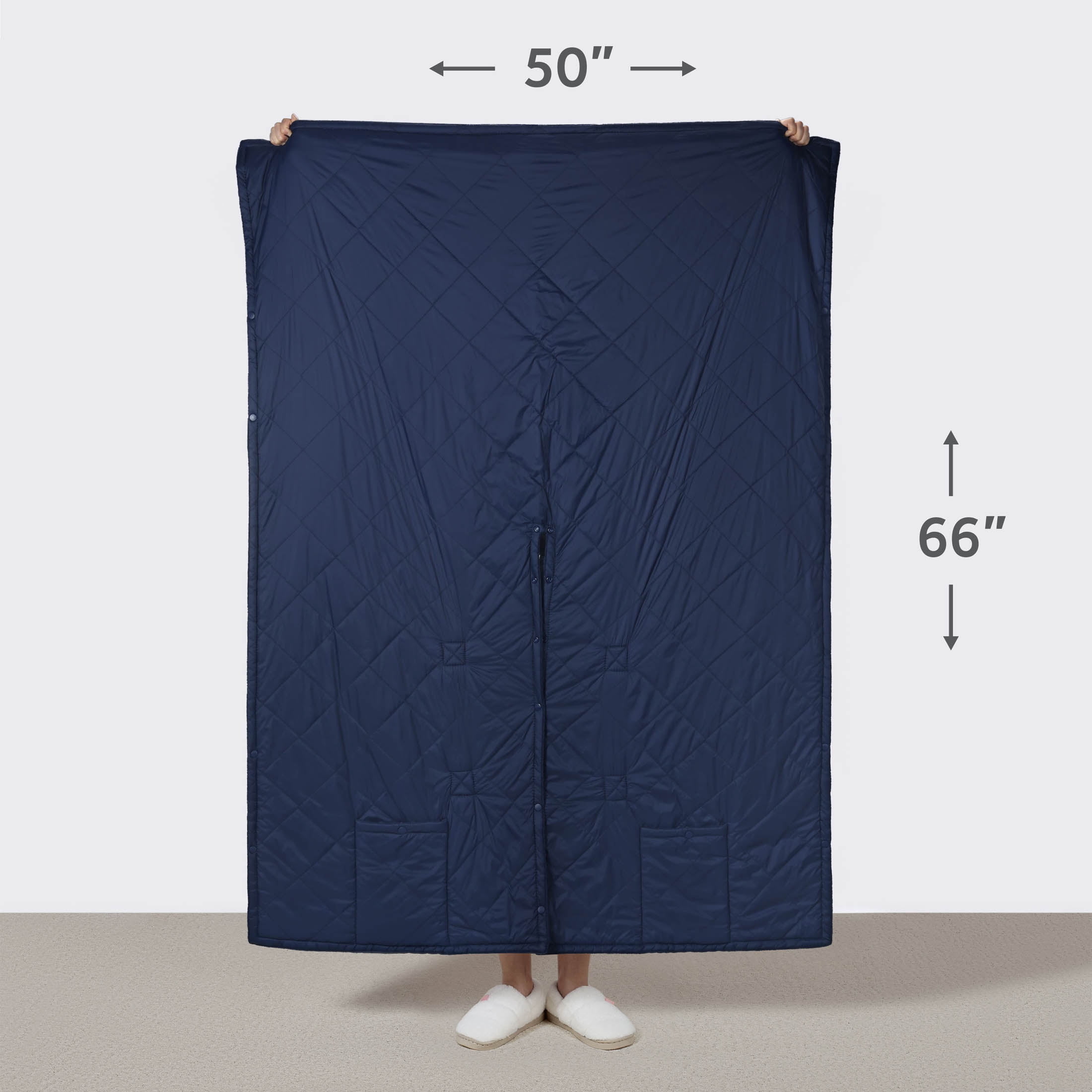 (2 pack) Sunbeam On-The-Go Throw Outdoor Poseidon Nylon Microplush, 4 Heat Settings, Cordless Heated Blanket, 50" x 60"