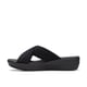 thumbnail image 3 of Sandalia Clarks Arla Wave para Mujer en Textil Negro Ajustable, 3 of 8