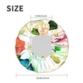 thumbnail image 6 of Kdxio Floral Vintage Print Shower Cap for Women,Elastic and Reusable,Double Waterproof Layers Bathing Hat, 6 of 9