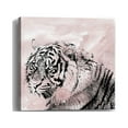 thumbnail image 2 of 40" Pink Crouching Tiger Canvas Wall Art, 2 of 5