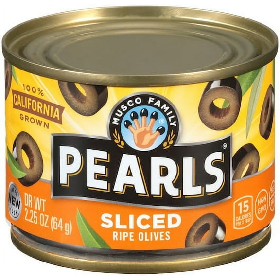 (Price/Case)Pearls Sliced Black Ripe Olives, 2.25 Ounces, 12 per case