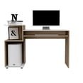 thumbnail image 3 of Escritorio Excelsior con Torre Lateral de Madera Beige/Blanco, 3 of 5