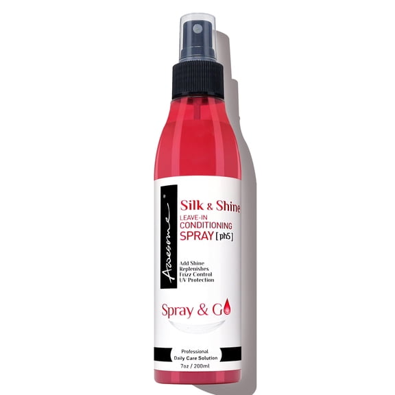 Awesome Silk & Shine Conditioner Spray, Detangles, Excellent Scent, Moisture, UV Protection, 7oz