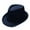 Navy, variant on Mifelio Panama Hat Men Fedora Hats Men and Women Unisex British Solid Color Jazz Hat Sun Hats for Women Black