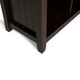 thumbnail image 3 of Acadian SOLID WOOD 57 inch Wide Transitional 8 Cube Storage Sofa Table in Brunette Brown, 3 of 6