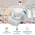 thumbnail image 4 of 5.8GHz HF System LED Motion Sensor Light Switch Body Motion Detector,White, 4 of 5