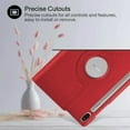 thumbnail image 5 of Tasnim Rotating Case for Samsung Galaxy Tab S10 Lite/ S10 FE/ S9 FE 5G 10.9 Inch/Tab S9 11 Inch Case With Screen Protector Multi-Angle Viewing Protective Cover - Red, 5 of 5