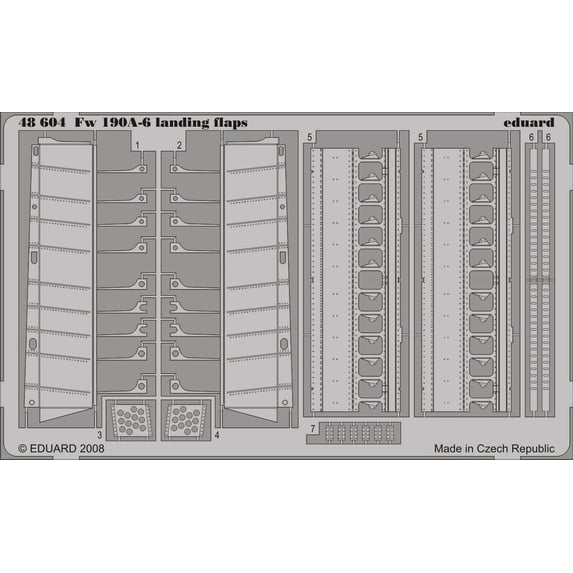 1/48 Aircraft- Fw190A6 Landing Flaps for HSG