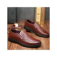 thumbnail image 6 of Gomelly Men's Slip on Leather Loafers Casual Dress Shoes Brown 6.5, 6 of 8