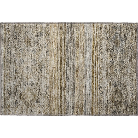 Dalyn Rugs Premium Machine Washable Mayfield AMF1219 Brown 1'8" x 2'6" Rug