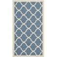 thumbnail image 3 of Safavieh Courtyard Amber Geometric Indoor/Outdoor Area Rug, Blue/Beige, 2' x 3'7", 3 of 11