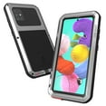 thumbnail image 2 of Dteck Case For Samsung Galaxy A51 4G (6.5 inch),Shockproof Armor Rugged Rubber Metal Aluminum Tempered Glass Screen Protective Hybrid Back Phone Case Cover ,Silver, 2 of 5