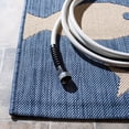 thumbnail image 6 of SAFAVIEH Courtyard Trena Fish Print Indoor/Outdoor Area Rug, 4' x 5'7", Blue/Beige, 6 of 13