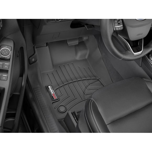 Fits 2020-2021 Ford Escape Weathertech Floor Liner 4415871 FloorLiner; Molded Fit; Black; Thermoplastic Polyolefin TPO Vacuum Formed Material; 2 Piece