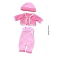 thumbnail image 3 of Loespoir Reborn Doll Girl Clothes, 12 Inch Baby Doll Clothes For Girls, Doll Fashion Clothing Set, For Toy Gifts, Puzzle Playhouse, Dress Up Fun, Baby Doll Accessories(Pink), 3 of 6