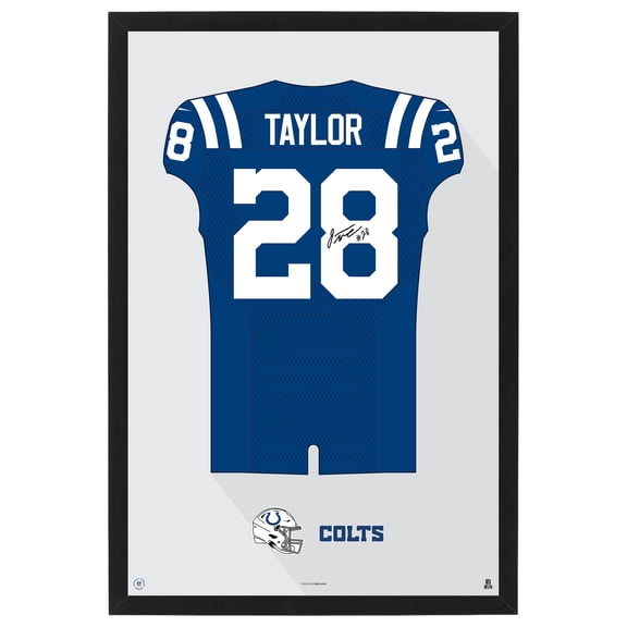 Jonathan Taylor Indianapolis Colts Home Jersey Framed Art Print