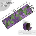 thumbnail image 3 of Purple Flower Gouache Painting Bedroom Runner Rug 2'x 6' Non Slip Carpet Indoor Home Area Rug Living Room, 3 of 8