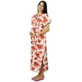 thumbnail image 1 of Bimba Delivery Maternity Gown Caftan Maxi, Front & Back Button Kaftan Dress, 1 of 7