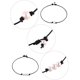 thumbnail image 2 of Zhuge Collar de 2 piezas con una sola perla de agua dulce y gargantilla de 3 perlas de agua dulce en cordón de cuero negro para niñas y mujeres, 2 of 5
