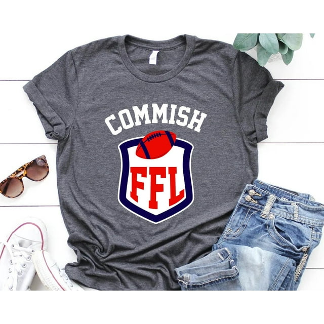 Fantasy Football League Commissioner Ffl Commish Draft Party Season For T-Shirt All Size S-4Xl