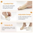 thumbnail image 4 of 2PCS Bunion Corrector for Women & Men, Breathable Big Toe Straightener with Non-slip Strap for Day Night Support, Beige, 4 of 10