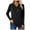 Z1-Black, variant on larppty Women's Fall Long Sleeve Tunic Tops V Neck Button Casual Blouse Sweatshirt (Hot Pink, L)