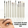 thumbnail image 6 of 1 Set Eye Makeup Brushes Travel Makeup Brush Set Eyeshadow Eyebrow Eyeliner Makeup Brushes Set Champagne, 6 of 6