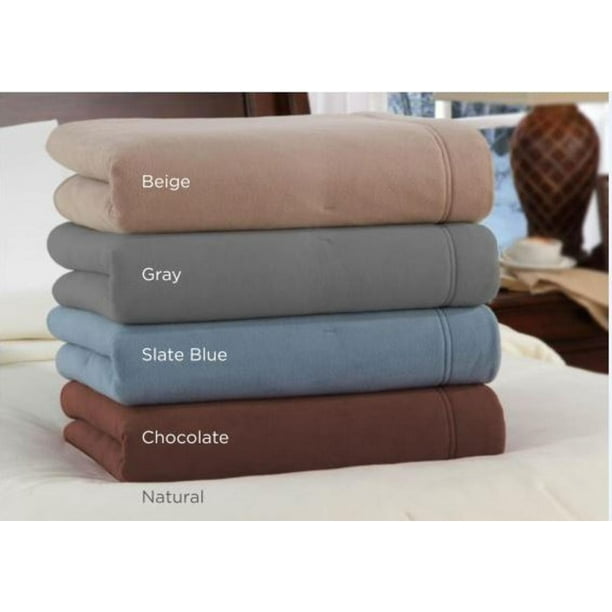 Soft Heat Luxury Micro-Fleece Electric Heated Warming Blanket - King