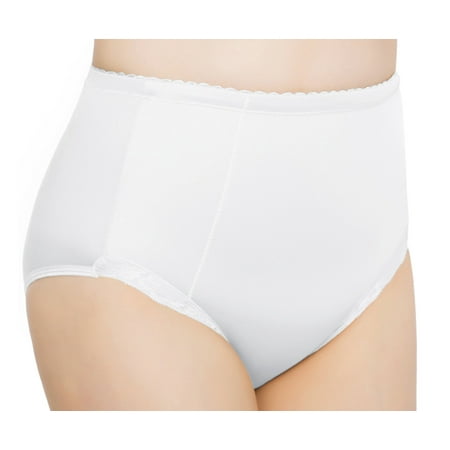 

Women s Exquisite Form 070261A Lace Leg Shaper Brief Panty - 2 Pack (White L)