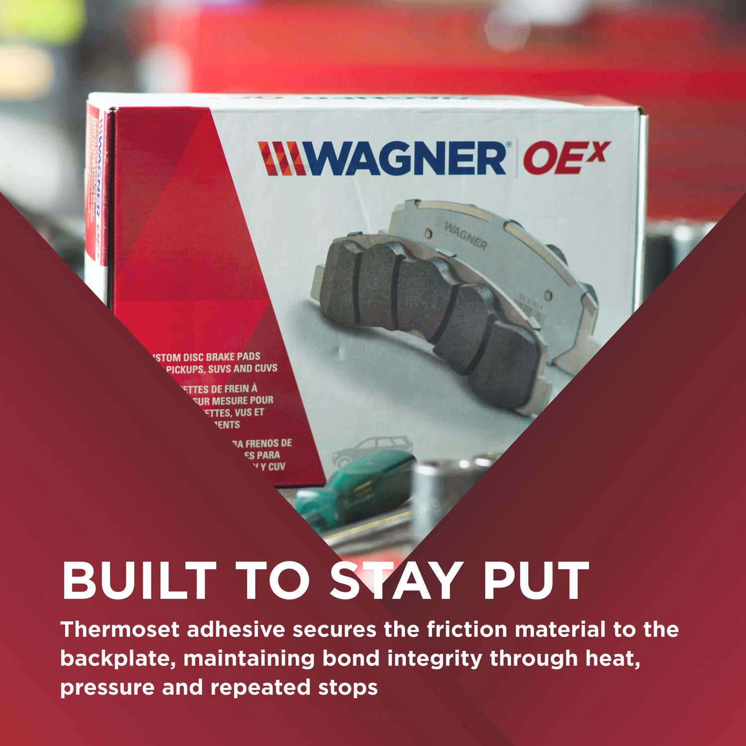 Wagner Brake OEX1760 OEX Front Disc Brake Pad Set Premium Ceramic