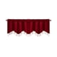 thumbnail image 2 of Cortinas con flecos y ribete de borlas | Elegantes cortinas cortas para dormitorio y sala de estar | Panel individual de 132 x 45 cm | Rojo, gris, azul y amarillo, 2 of 6