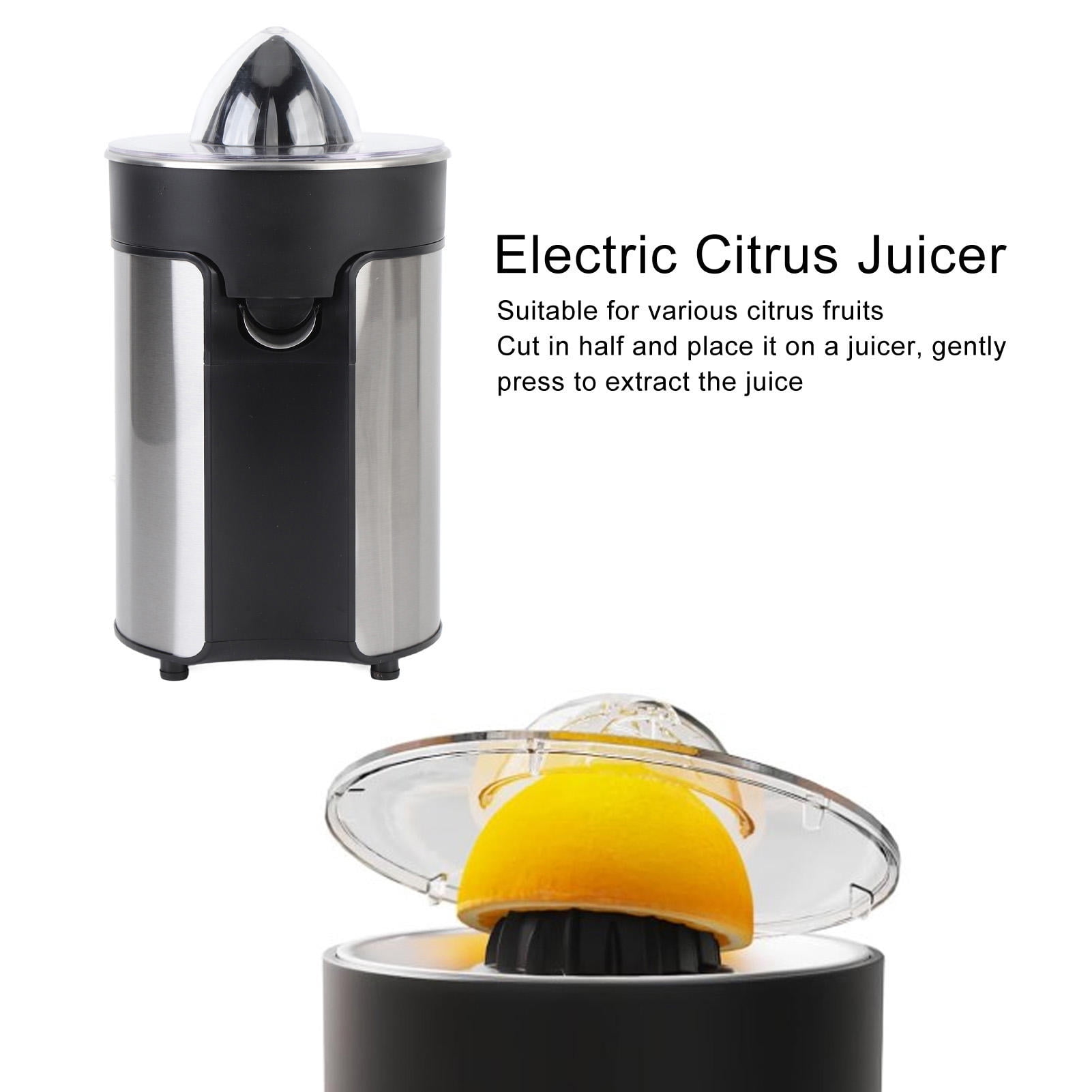 Suodoka 100W Electric Citrus Juicer – 300 ML Capacity, Stainless‑Steel & ABS, Auto‑Rotate,  220V , Compact for Home, Dorm, Camping