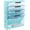 Blue, variant on 6 Tier Mesh Hanging Wall File Organizer, Desk Vertical Mail Paper Document Folder Holder Rack with Bottom Tray and Nametag Label for Office Home School, Light Purple