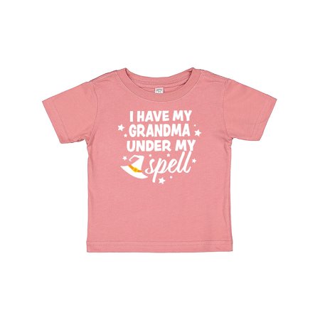 

Inktastic I Have My Grandma Under My Spell with Cute Witch Hat Gift Baby Boy or Baby Girl T-Shirt