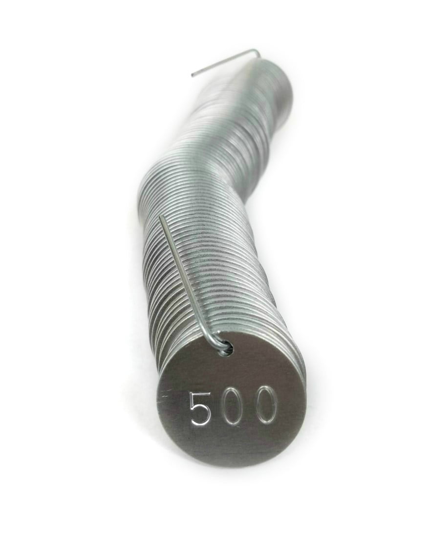 1.25" Round Aluminum Tags Numbered 001 - 1,000 (Pack of 1,000 Tags)